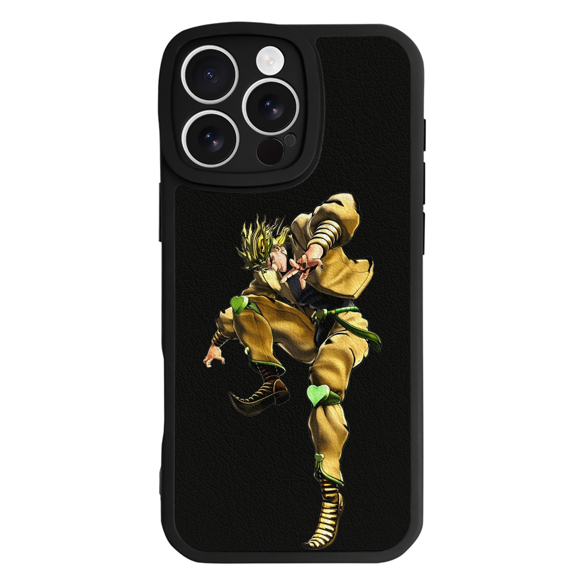 （画像用） ジョジョの奇妙な冒険 ディオ?ブランドー JoJo's Bizarre Adventure Dio Brando 【iPhone 16シリーズ対応】シリコンスマホケース（レザー調） 材質：シリコン
